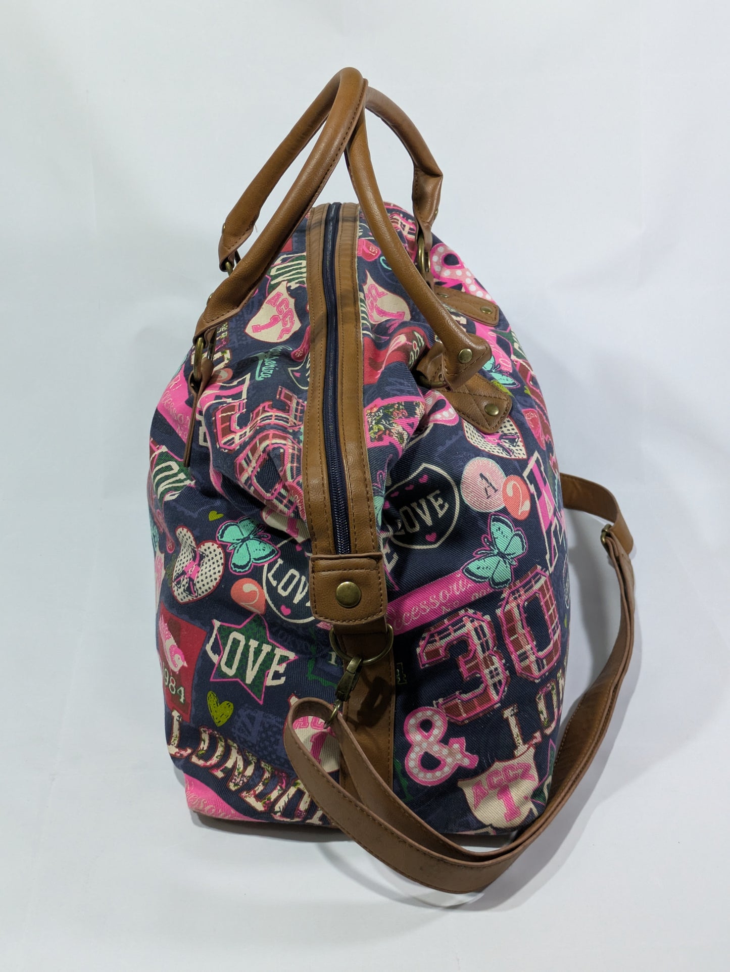 Accessorize Large Bag with Sling – Cotton Material, Ideal for Travel or Weekend Getaways